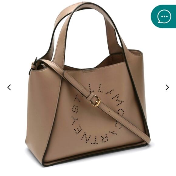 NWT$1,195 Stella McCartney Medium Stella Logo Faux Leather Tote Crossbody Bag - Picture 3 of 16